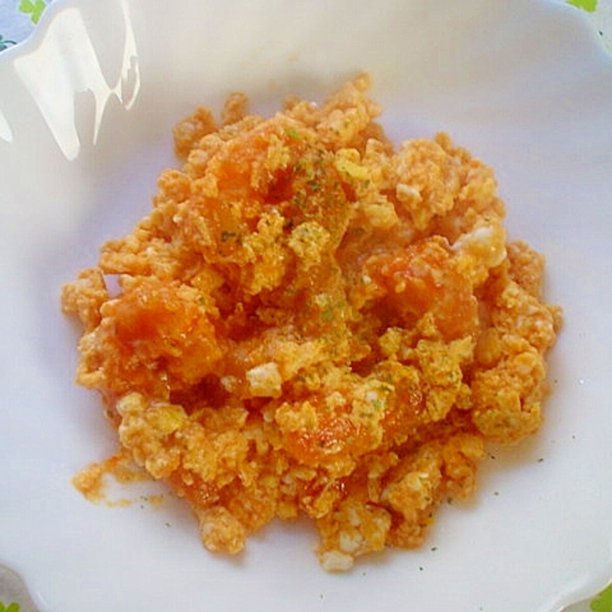 残ったエビチリリメイク スクランブルエッグ レシピ 作り方 By デブネコたん W ノ 楽天レシピ